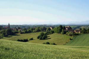 The Gers or Gascony landscape